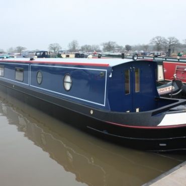 Hand painted canal boat by Aintree Boats